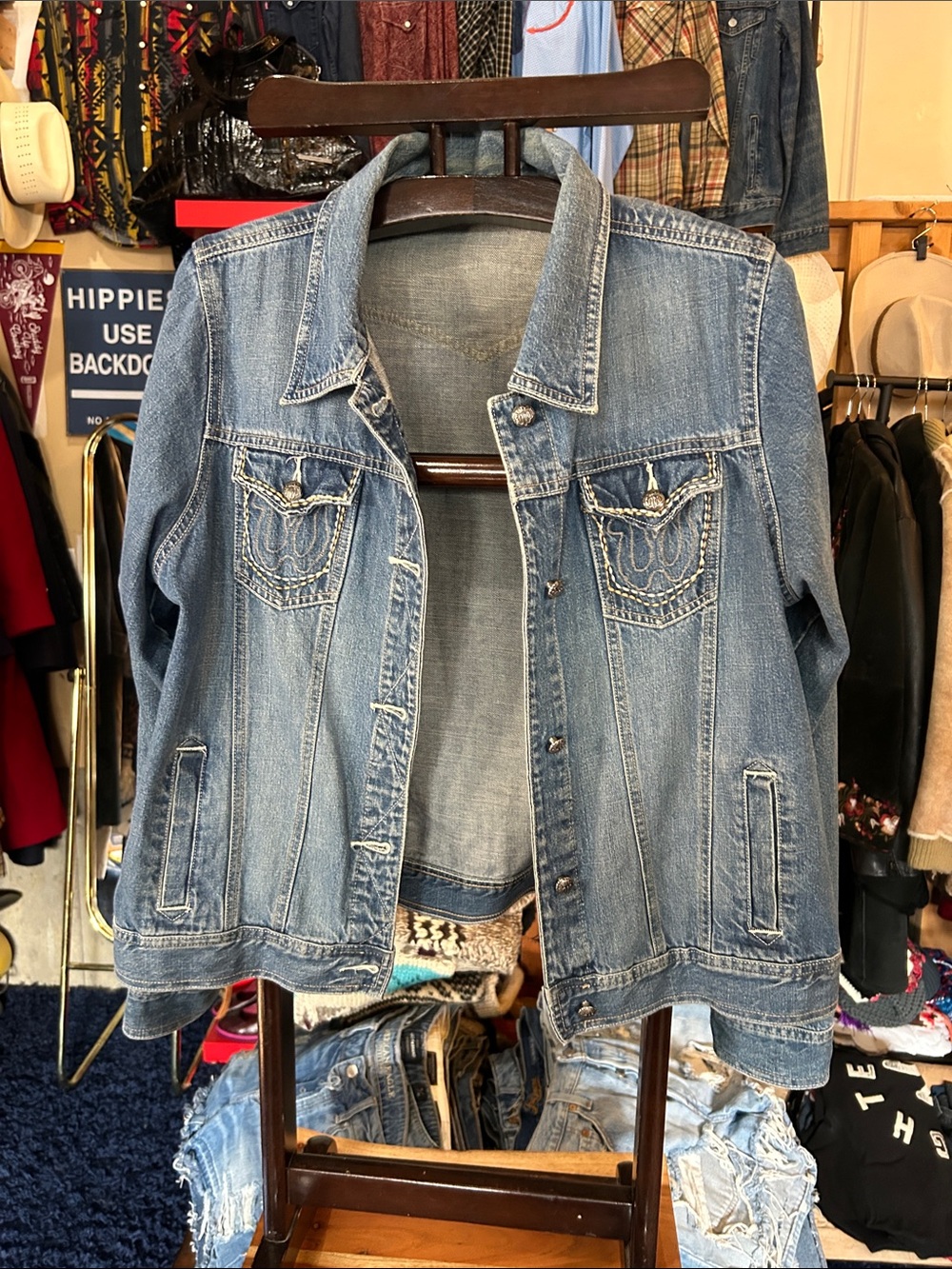 Women’s Light Blue Denim Jacket - Classic Trucker Style